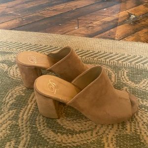Tan Suede Heels